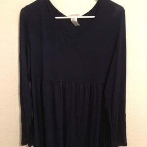 Navy Babydoll Tunic